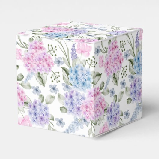 Hydrangea Print Party Leckerei Box Geschenkschachtel (Vorderseite)