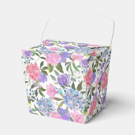 Hydrangea Print Party Leckerei Box Geschenkschachtel (Vorderseite)