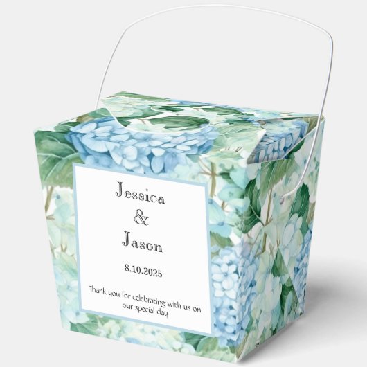 Hydrangea Print Party Leckerei Box Geschenkschachtel (Vorderseite)