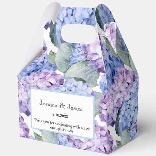 Hydrangea Print Party Leckerei Box Geschenkschachtel (Vorderseite)