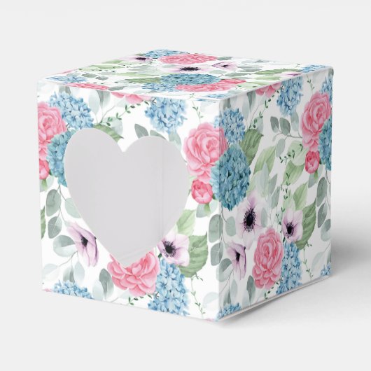 Hydrangea Print Party Leckerei Box Geschenkschachtel (Vorderseite)