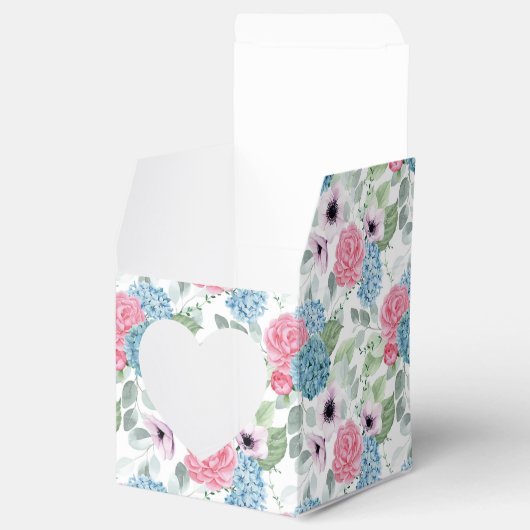 Hydrangea Print Party Leckerei Box Geschenkschachtel (Geöffnet)