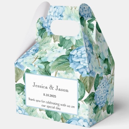 Hydrangea Print Party Leckerei Box Geschenkschachtel (Vorderseite)
