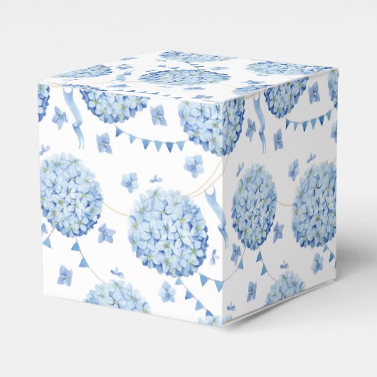 Hydrangea Print Party Leckerei Box Geschenkschachtel (Vorderseite)