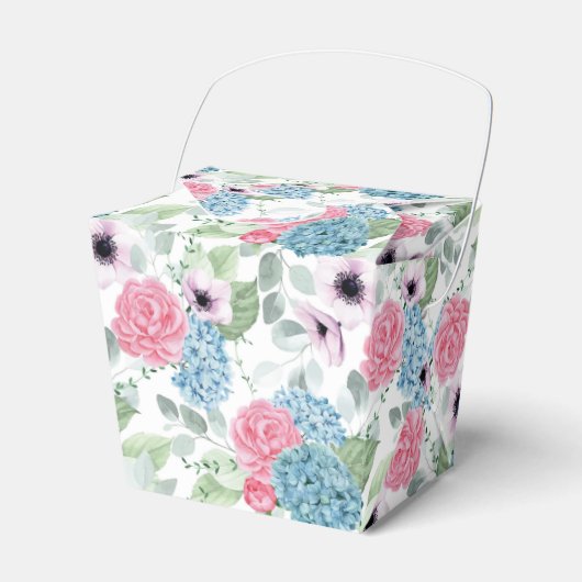 Hydrangea Print Party Leckerei Box Geschenkschachtel (Vorderseite)