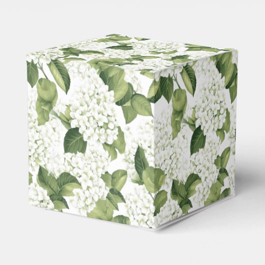 Hydrangea Print Party Leckerei Box Geschenkschachtel (Rückseite)