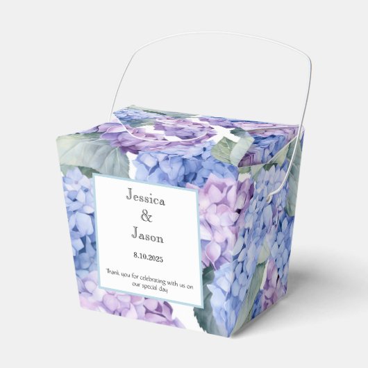 Hydrangea Print Party Leckerei Box Geschenkschachtel (Vorderseite)