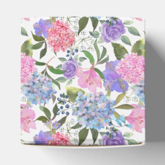 Hydrangea Print Party Leckerei Box Geschenkschachtel (Oben)