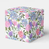 Hydrangea Print Party Leckerei Box Geschenkschachtel (Rückseite)