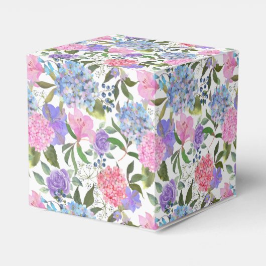 Hydrangea Print Party Leckerei Box Geschenkschachtel (Rückseite)