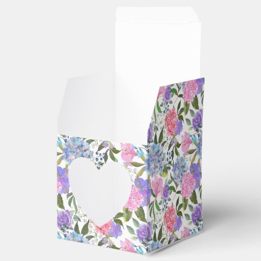 Hydrangea Print Party Leckerei Box Geschenkschachtel (Geöffnet)