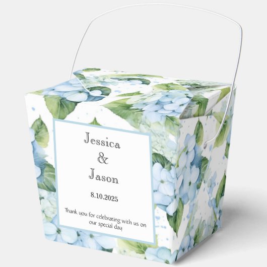 Hydrangea Print Party Leckerei Box Geschenkschachtel (Vorderseite)