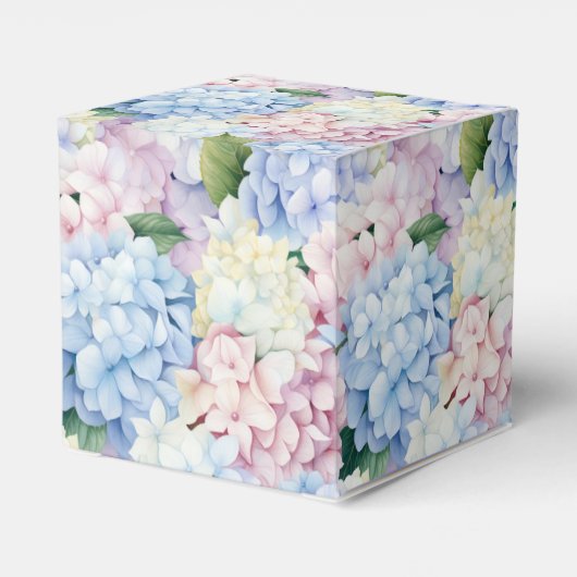 Hydrangea Print Party Leckerei Box Geschenkschachtel (Rückseite)