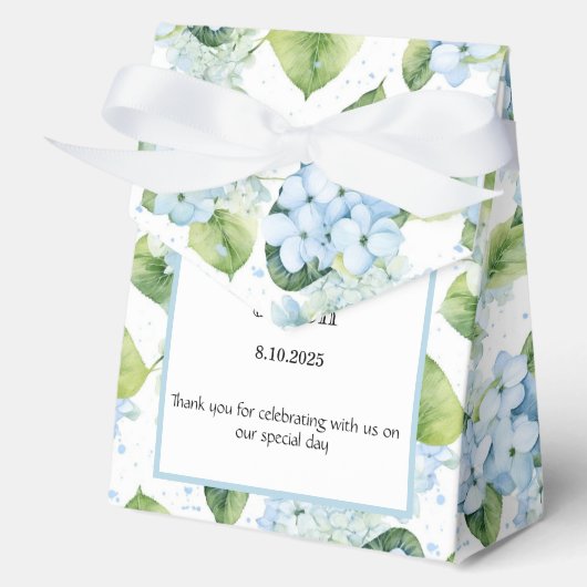 Hydrangea Print Party Leckerei Box Geschenkschachtel (Vorderseite)