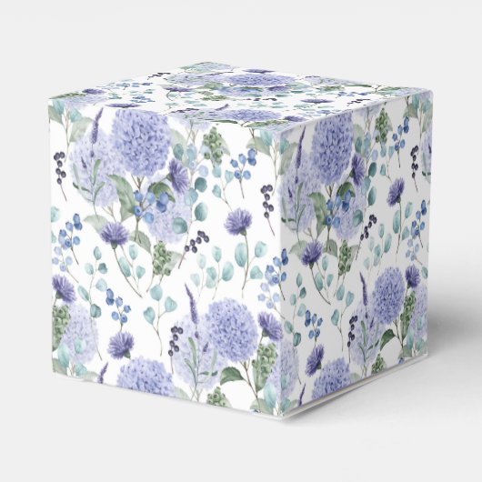 Hydrangea Print Party Leckerei Box Geschenkschachtel (Rückseite)