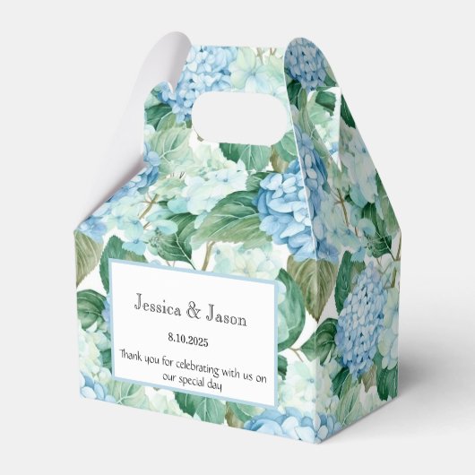 Hydrangea Print Party Leckerei Box Geschenkschachtel (Vorderseite)