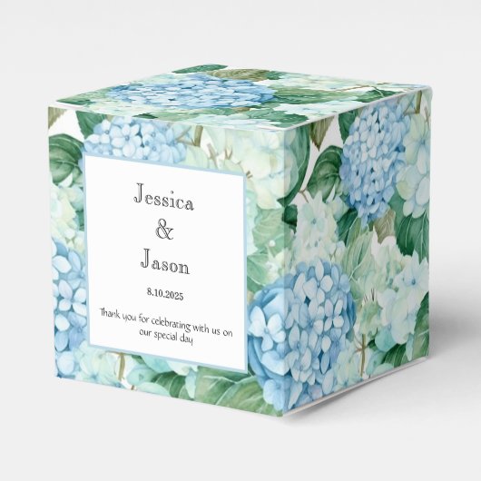 Hydrangea Print Party Leckerei Box Geschenkschachtel (Vorderseite)