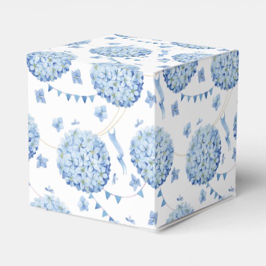Hydrangea Print Party Leckerei Box Geschenkschachtel (Rückseite)