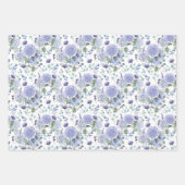 Hydrangea Print Wrapping Paper Sheets Geschenkpapier Set (Vorderseite 2)