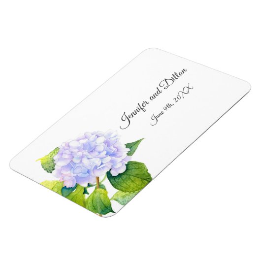 Hydrangea rechteckig magnet (Linke Seite)