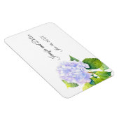 Hydrangea rechteckig  magnet (Rechte Seite)