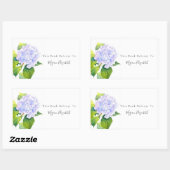 Hydrangea Rechteckiger Aufkleber (Blatt)