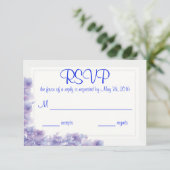Hydrangea Response Card RSVP Karte (Stehend Vorderseite)