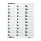 Hydrangea Return Address Label (Vorne)