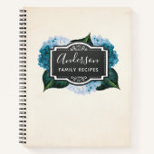 Hydrangea Rezepte oder Journal Notizbuch (Vorderseite)