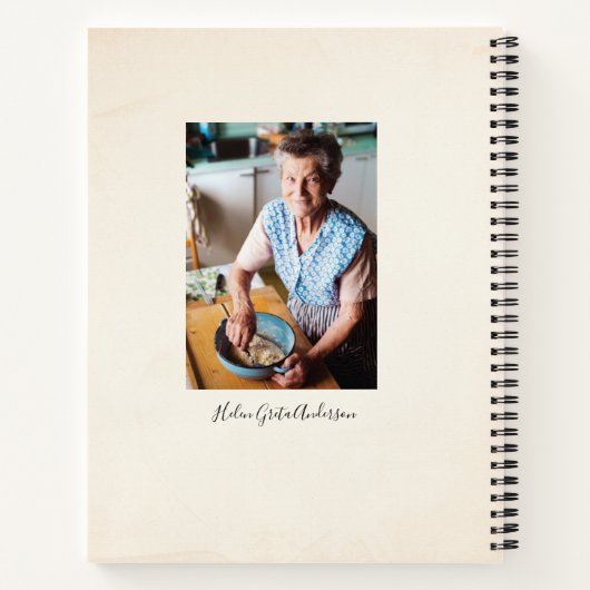 Hydrangea Rezepte oder Journal Notizbuch (Rückseite)