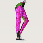 Hydrangea Rosa Blume Blumen Natur Eleganter Chic Leggings (Rechts)