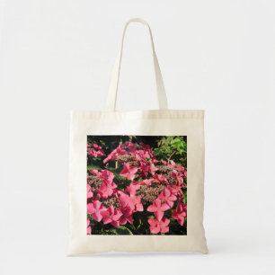 Hydrangea. Rosa Blumen Tragetasche