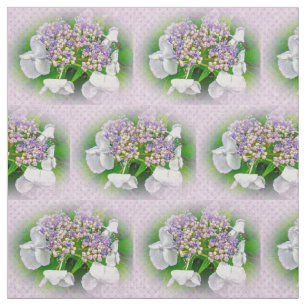 Hydrangea Rosa Lila Land Druckstoff Stoff