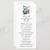 Hydrangea-Rose Blumenhochzeiten Programm (Vorne/Hinten)