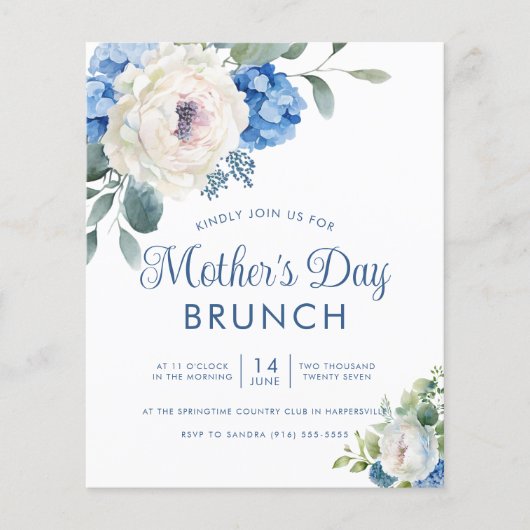 Hydrangea Rose Blumenmutter-Brunch (Vorderseite)