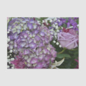 Hydrangea Rose Botanical Lilac Lila Floral Seidenpapier (Vorderseite)