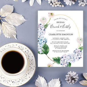 Hydrangea Rose Brunch Einladung