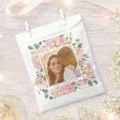 Hydrangea Rose Rosa Aquarellfarben Foto Geschenktütchen (Ausgeschnitten)