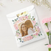 Hydrangea Rose Rosa Aquarellfarben Foto Geschenktütchen (Versiegelt)