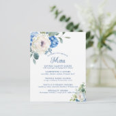 Hydrangea-Rosen-Blumen-Muttertags-Brunch-Menü (Stehend Vorderseite)