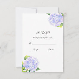 Hydrangea RSVP Karte