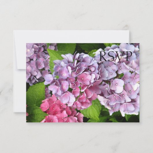Hydrangea RSVP-Karte RSVP Karte (Rückseite)