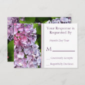 Hydrangea RSVP-Karte RSVP Karte (Vorne/Hinten)