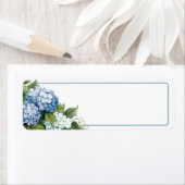 Hydrangea-Rücksende-Adresse-Etikett (Insitu)