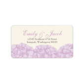 Hydrangea-Rücksendeadresse Adressaufkleber (Vorne)