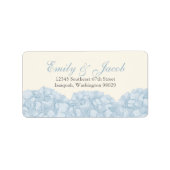 Hydrangea-Rücksendeadresse Adressaufkleber (Vorne)