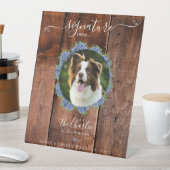 Hydrangea Rustikales Holz 1 Foto Signature Pet Dri Sockelschild (In Situ)