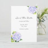 Hydrangea Save The Date (Stehend Vorderseite)