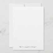 Hydrangea Save the Date Hochzeitsankündigung (Rückseite)