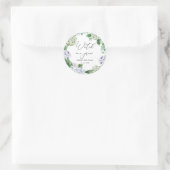 Hydrangea Sehen Sie mir Pflanze wachsen Gefallen Runder Aufkleber (Tasche)